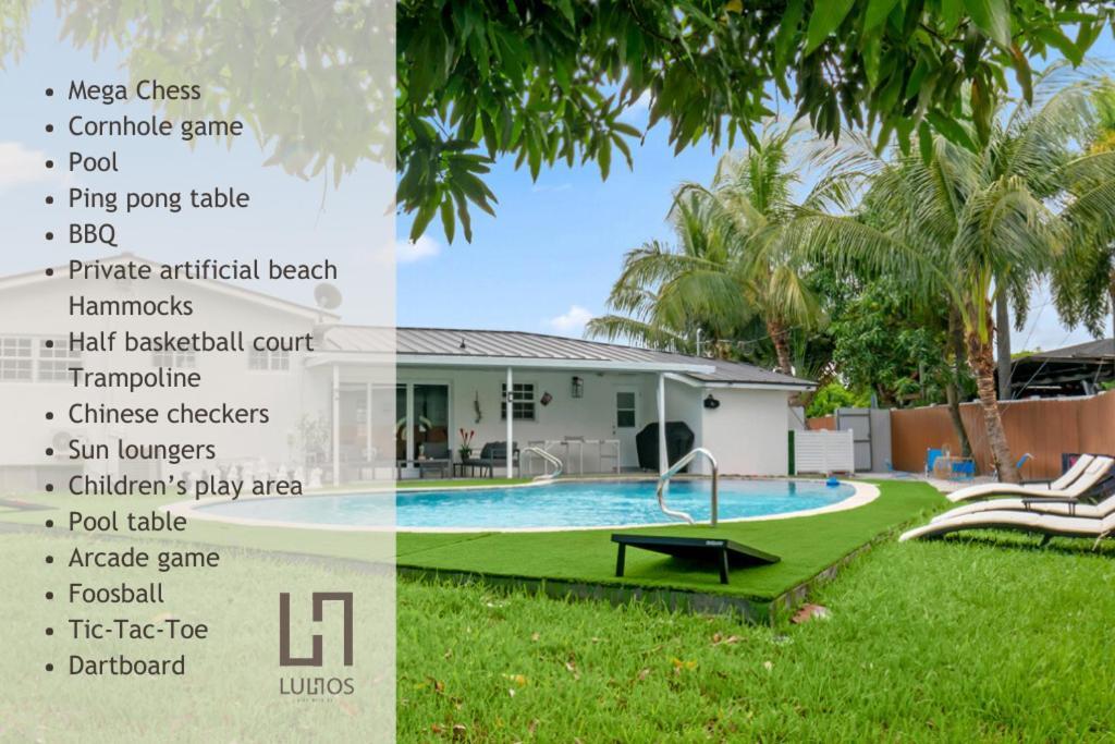 Miami Fun Home With Pool & Games L30 Exterior foto